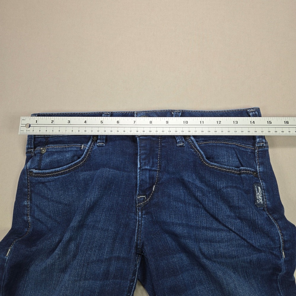 Silver Jeans Co Aiko Super Skinny Womens Dark Wash Denim Indigo 29x31 - Picture 9 of 11